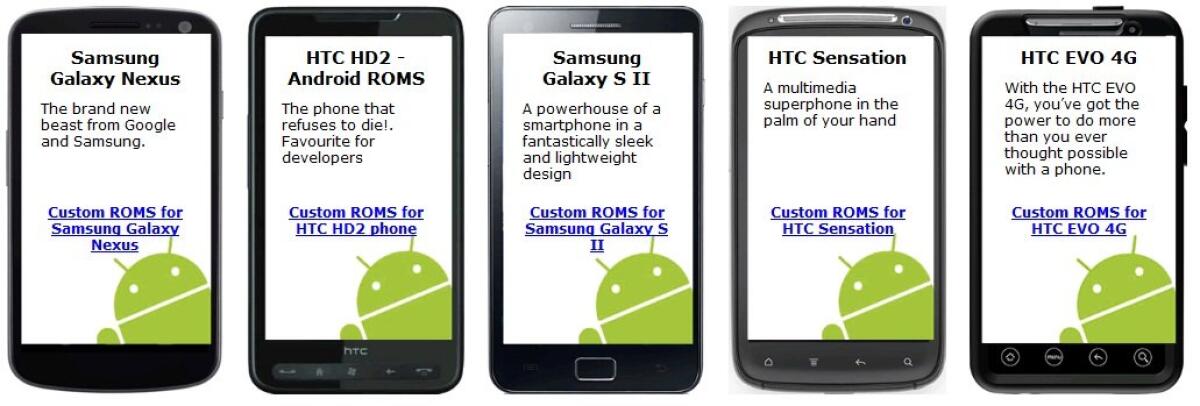 RomsDB.com elenca le ROM disponibili per Galaxy S2 e Altri - 