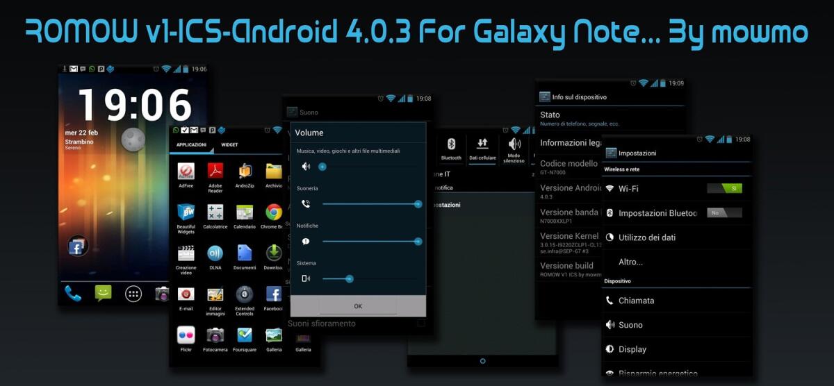 ROM Galaxy Note: ROMOW v1 Android v4.0.3 XLP1 - 