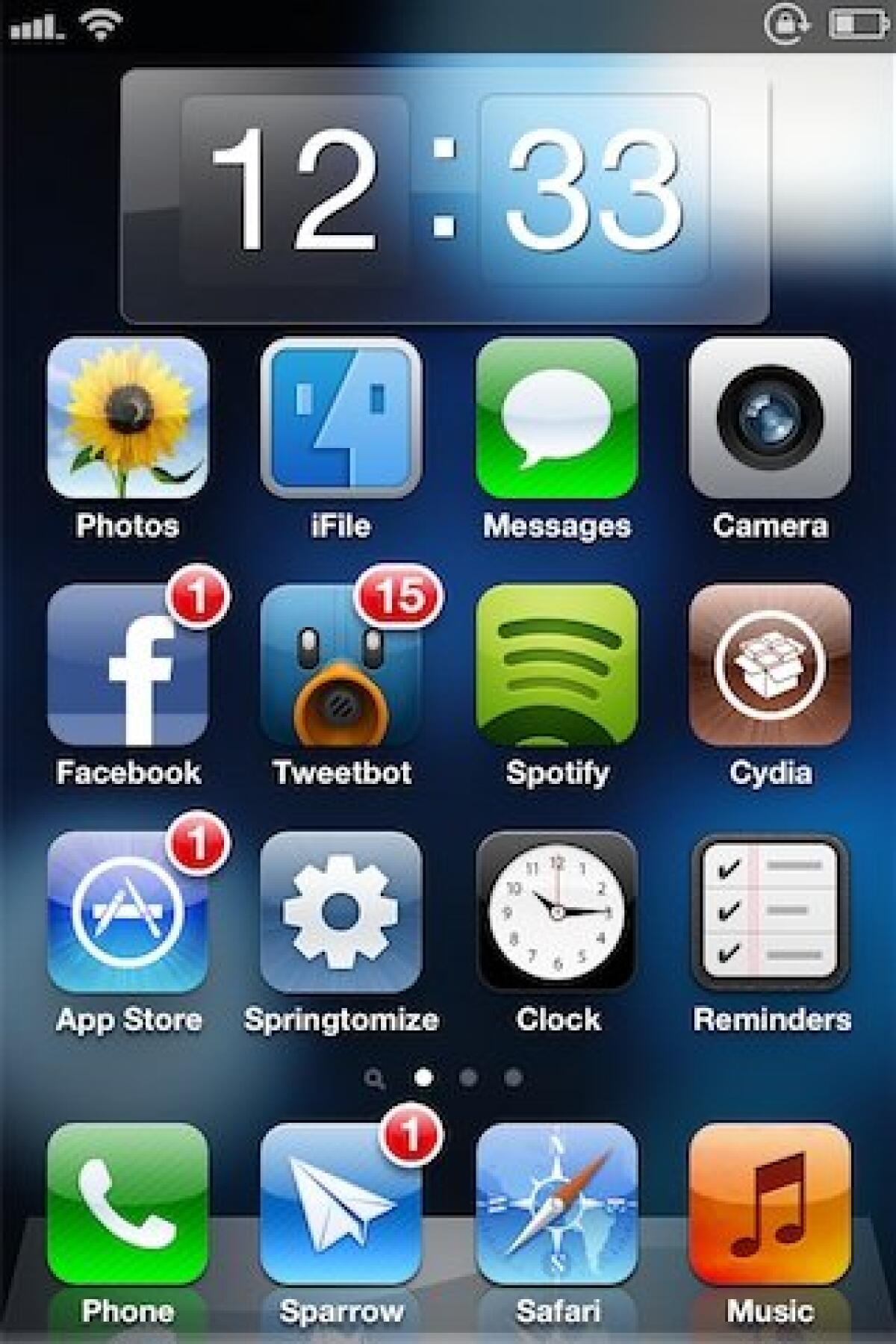 Clock Widget: un widget per Dashboard X che porte nella springboard un orologio stile Android. [CYDIA] - 