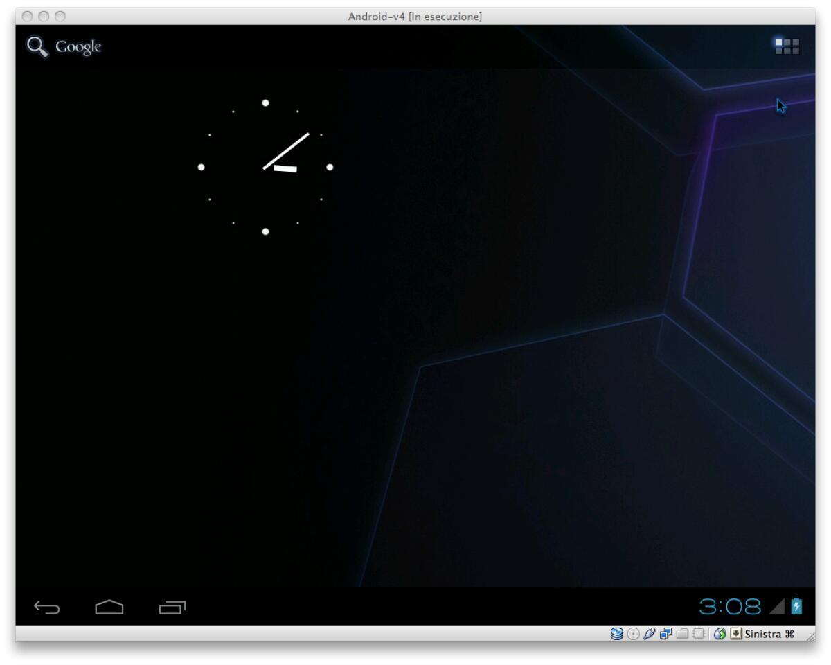 Utilizzare Android Ice Cream Sandwich 4.0 su PC tramite VirtualBox - 