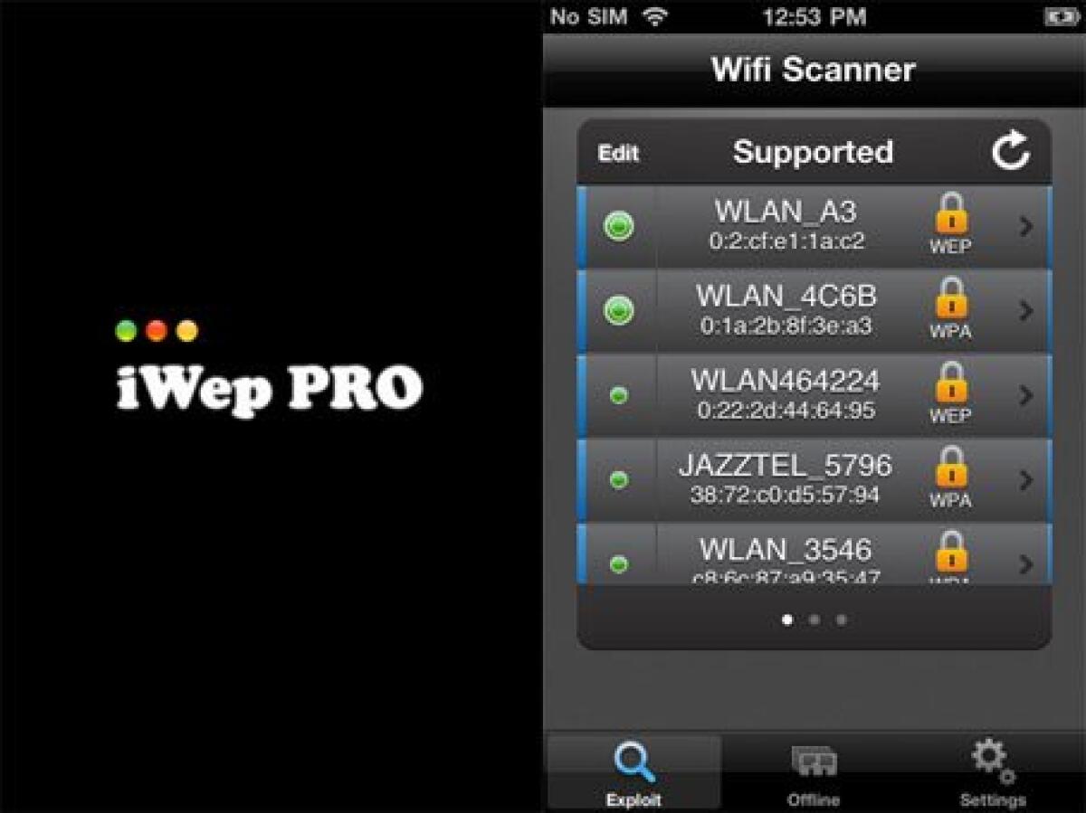 iWep PRO: verifichiamo la sicurezza della nostra rete Wi-Fi. [CYDIA] - 