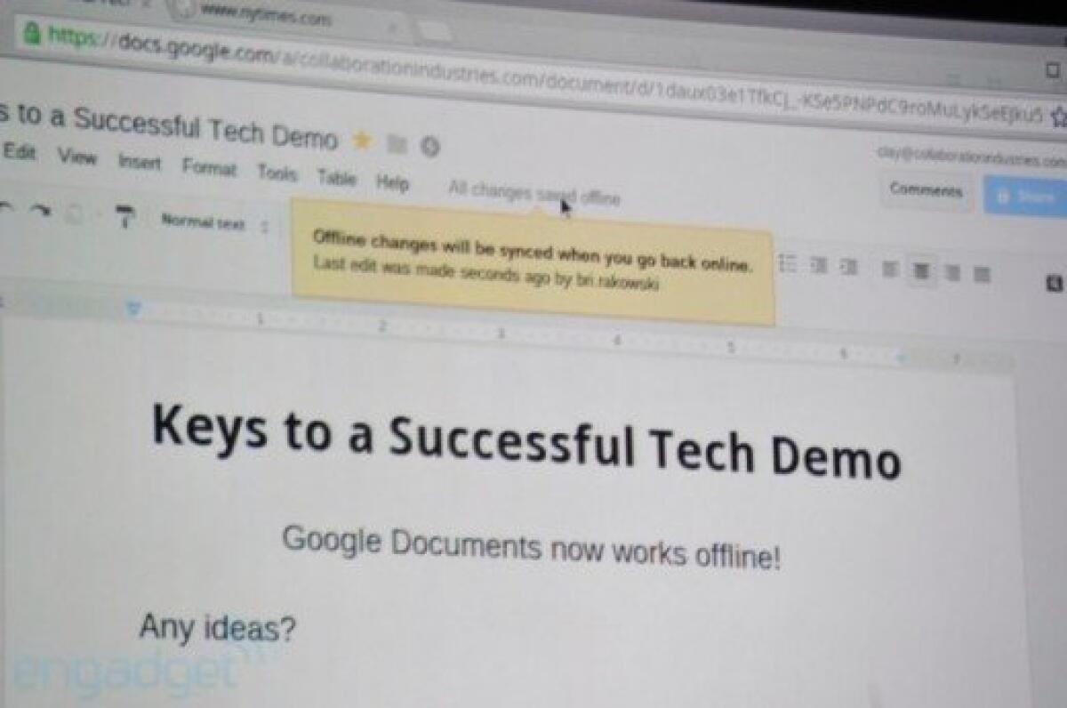 Google Docs: presto sarà possibile modificare i documenti offline - 