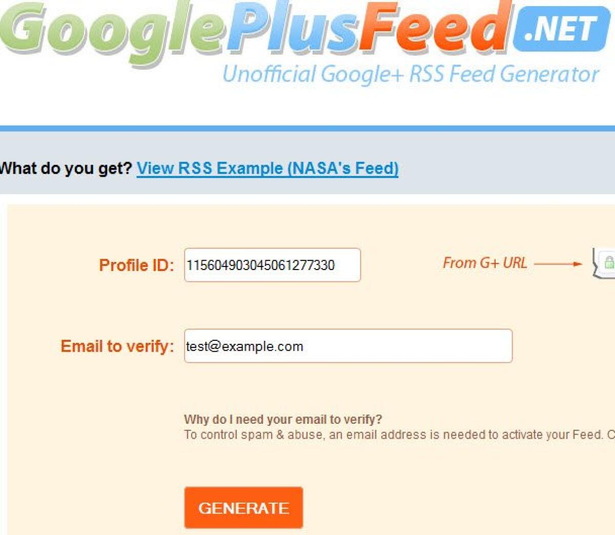 GooglePlusFeed, seguire gli aggiornamenti di Google+ tramite Feed RSS - 
