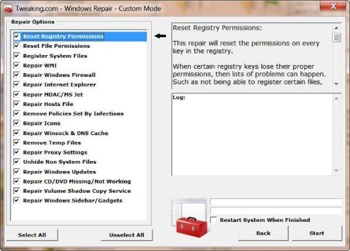 Correggere e risolvere problemi di Windows con Windows Repair - 