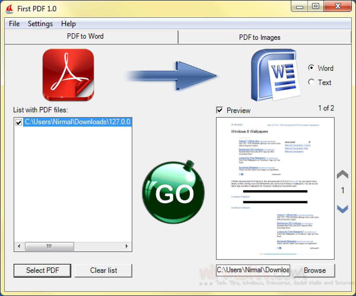 Convertire documenti PDF in Word - 