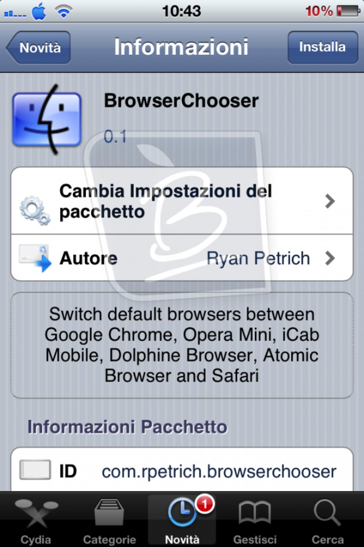 Impostare Google Chrome come browser di default su iPhone e iPad con BrowserChooser - 