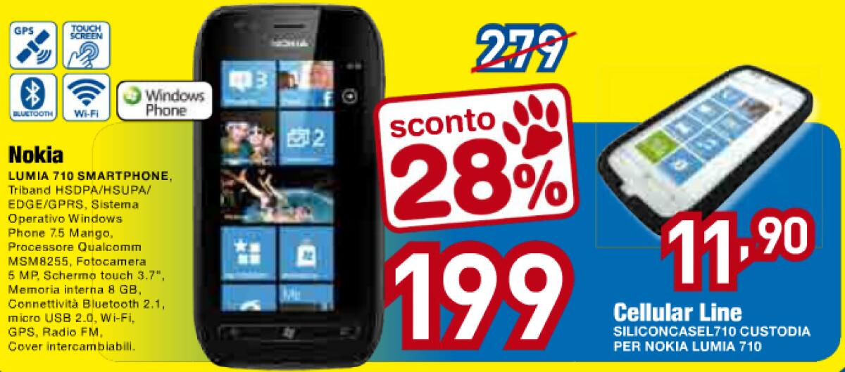 Nokia Lumia 710 a 199€ da Euronics! - 