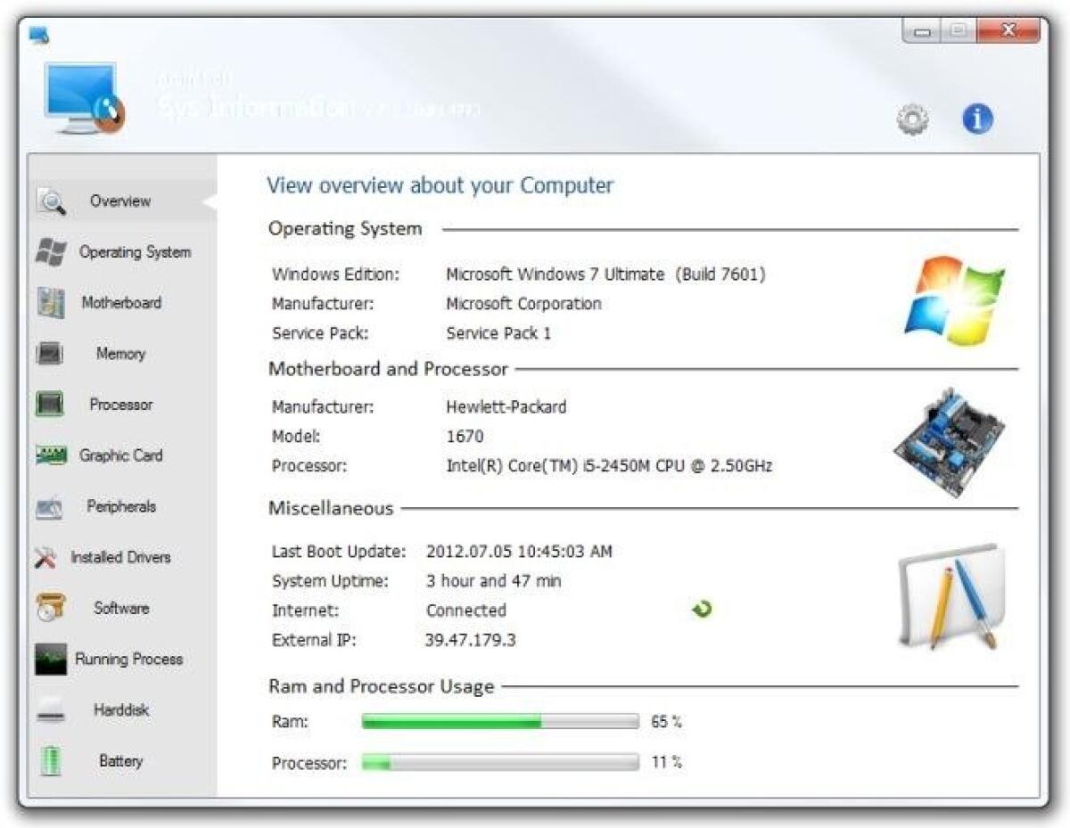 Informazioni Dettagliate su Windows e sull'Hardware di sistema con Sys Information - 