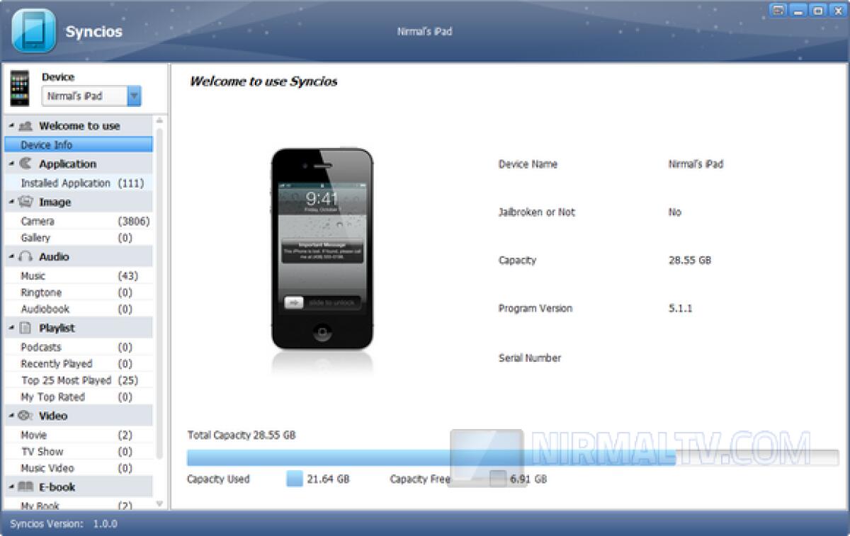 Trasferire file da iPhone, iPad e iPod al PC con Syncios - 