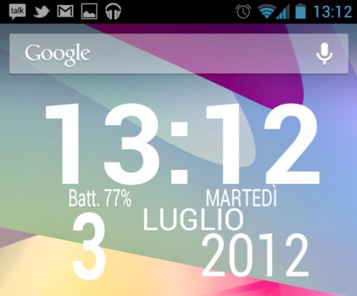 Migliori Widget Android: Easy Clock Lite Widget - 