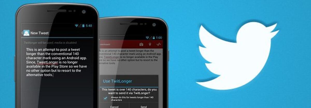 Migliori programmi Android per pubblicare tweet oltre i 140 caratteri - 