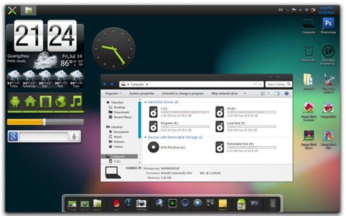 Download Android Jelly Bean Skin Pack per PC Windows - 