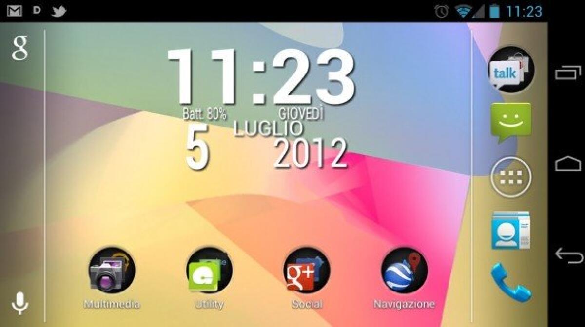 Download Launcher Jelly Bean con rotazione orizzontale - 