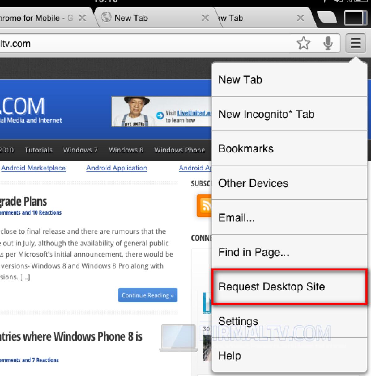 Come visualizzare i siti in versione Desktop su Chrome per iPhone e iPad - 