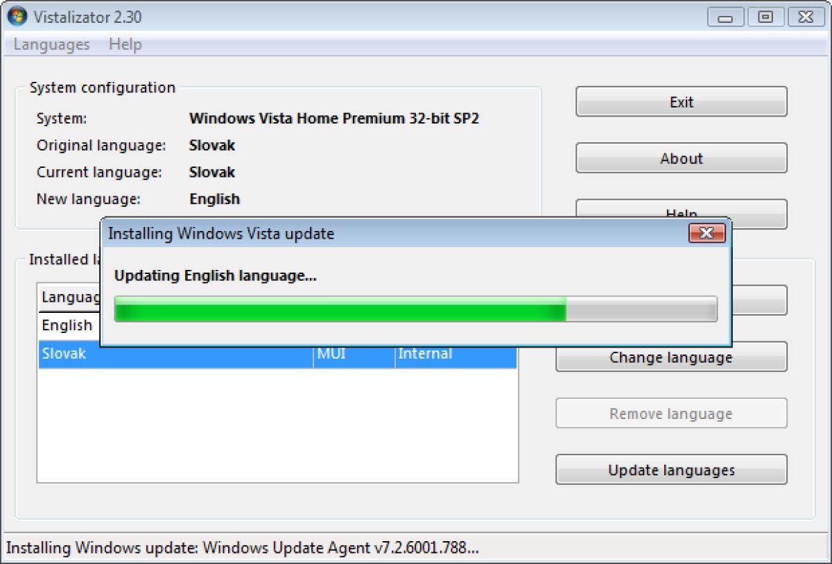 Vistalizator: Cambiare la Lingua di Windows 7 e Vista facilmente - 