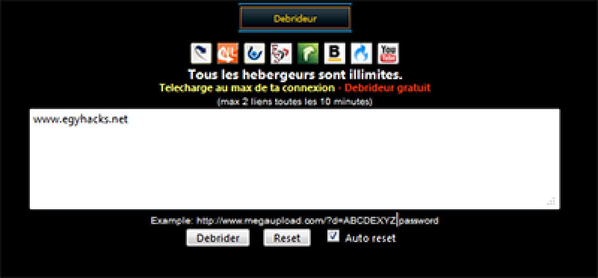 Netload.in, Ul.to, Rapidshare, Freakshare, Extabit, Bayfiles Premium Link Generator - 