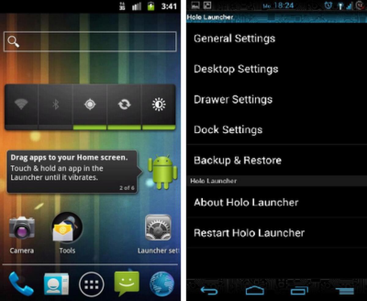 Migliori Launcher Alternativi per Android: Holo Launcher HD - 