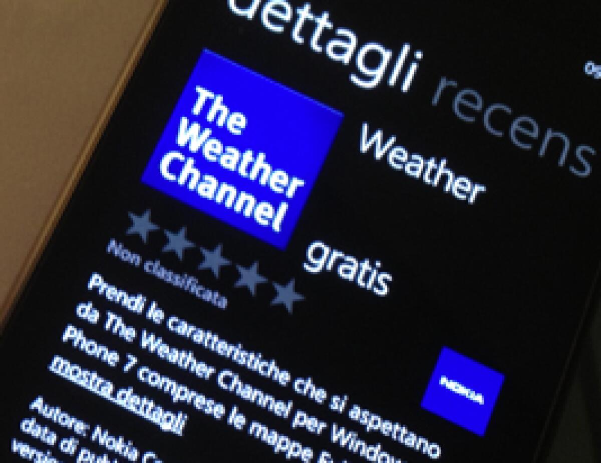 Weather: Una nuova applicazione esclusiva dei Nokia della serie Lumia! - 