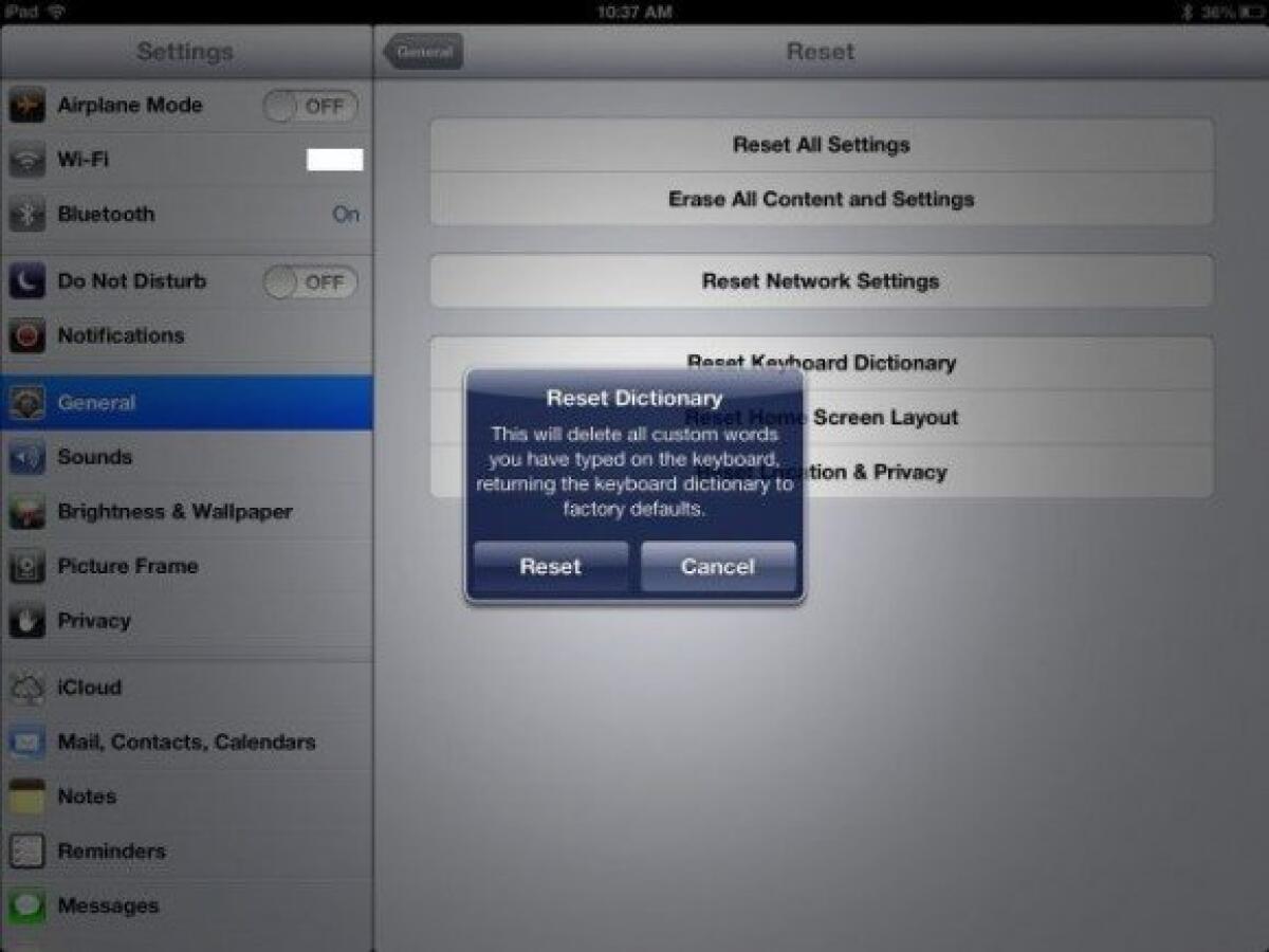 Come resettare e ripristinare il dizionario della correzione automatica su iPhone, iPod e iPad - 