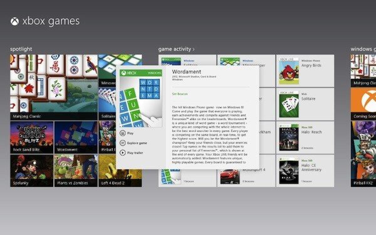 Microsoft annuncia i primi giochi Xbox per Windows 8 - 