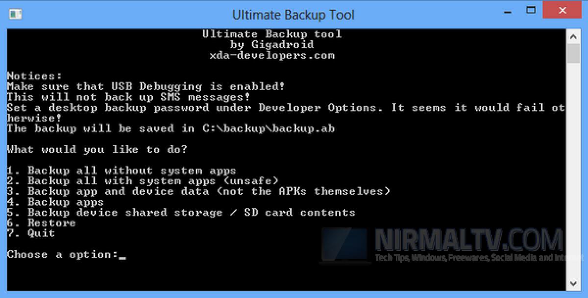 Backup completo di Android senza ROOT - 