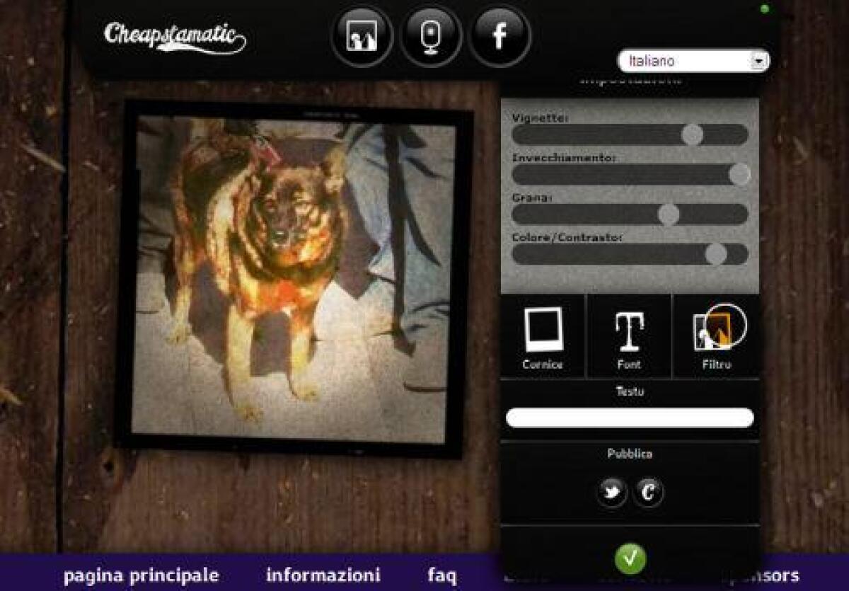 Foto Vintage in modo semplice, gratuito e veloce con Cheapstamatic - 