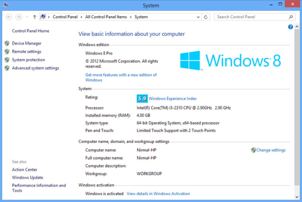 Requisiti Minimi di sistema per installare Windows 8 - 