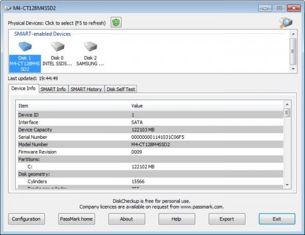 Controllare lo stato di salute di un hard disk con DiskCheckup - 