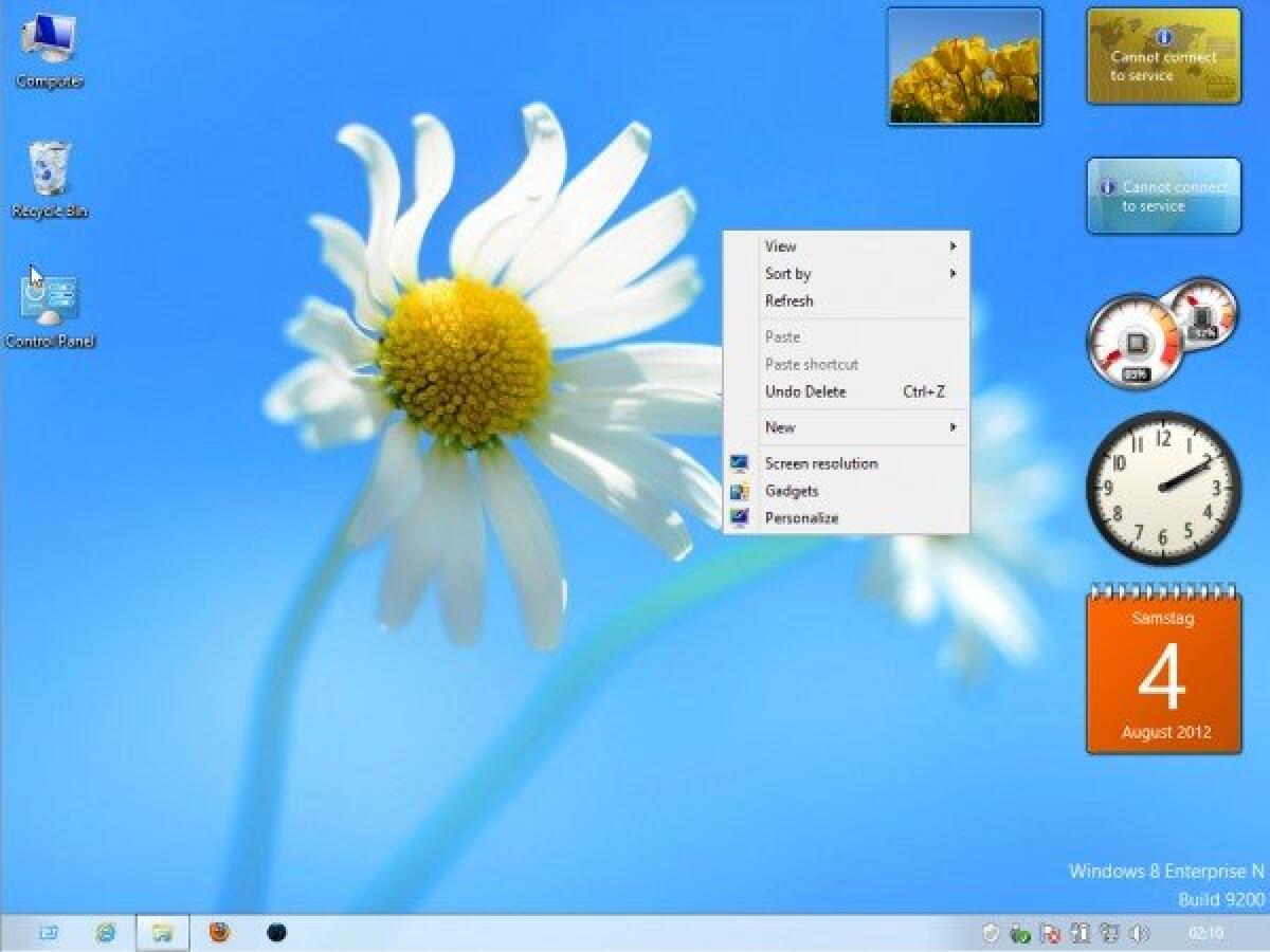 Come avere i gadget sul desktop di Windows 8 - 