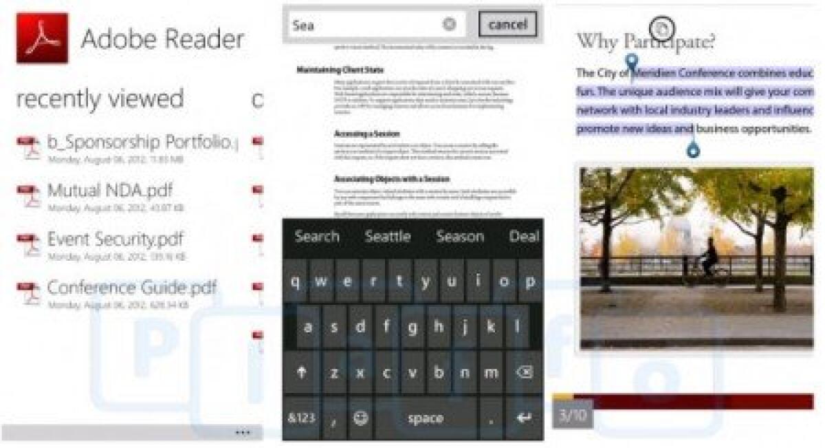 Adobe Reader si aggiorna alla versione 10.1 per Windows Phone con nuove funzionalità! - 