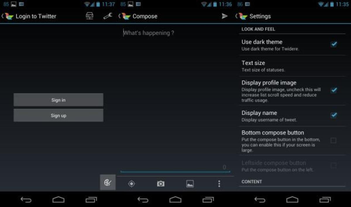 Twidere, nuovo client Twitter per Android con tema Holo - 