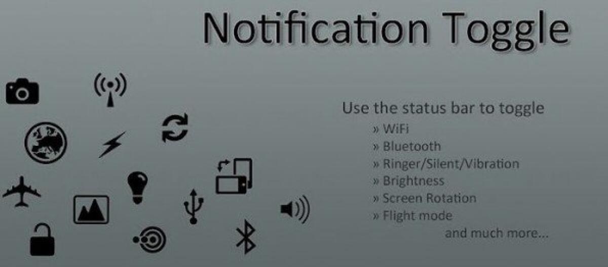 Tasti rapidi per le impostazioni di sistema nella barra delle notifiche di Android con Notification Toggle - 