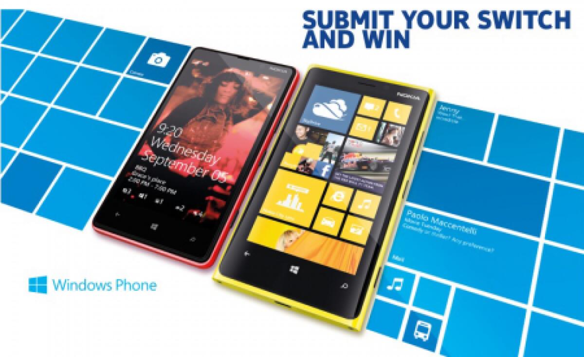 Contest: Vinci 5 Nokia Lumia 920 con Nokia - 
