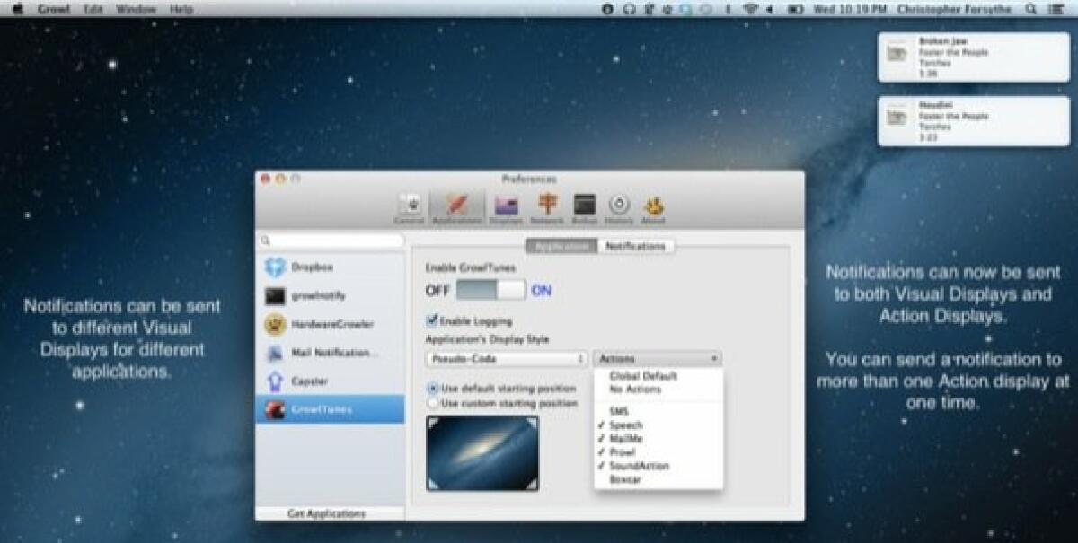 Growl 2.0: È disponibile sul Mac App Store la nuova versione con il supporto al centro notifiche di Mountain Lion! - 