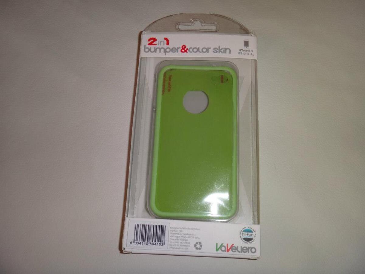 Recensione 2 in 1 Bumper & Color Skin per iPhone 4/4S di VaVeliero Hi-Fun - 