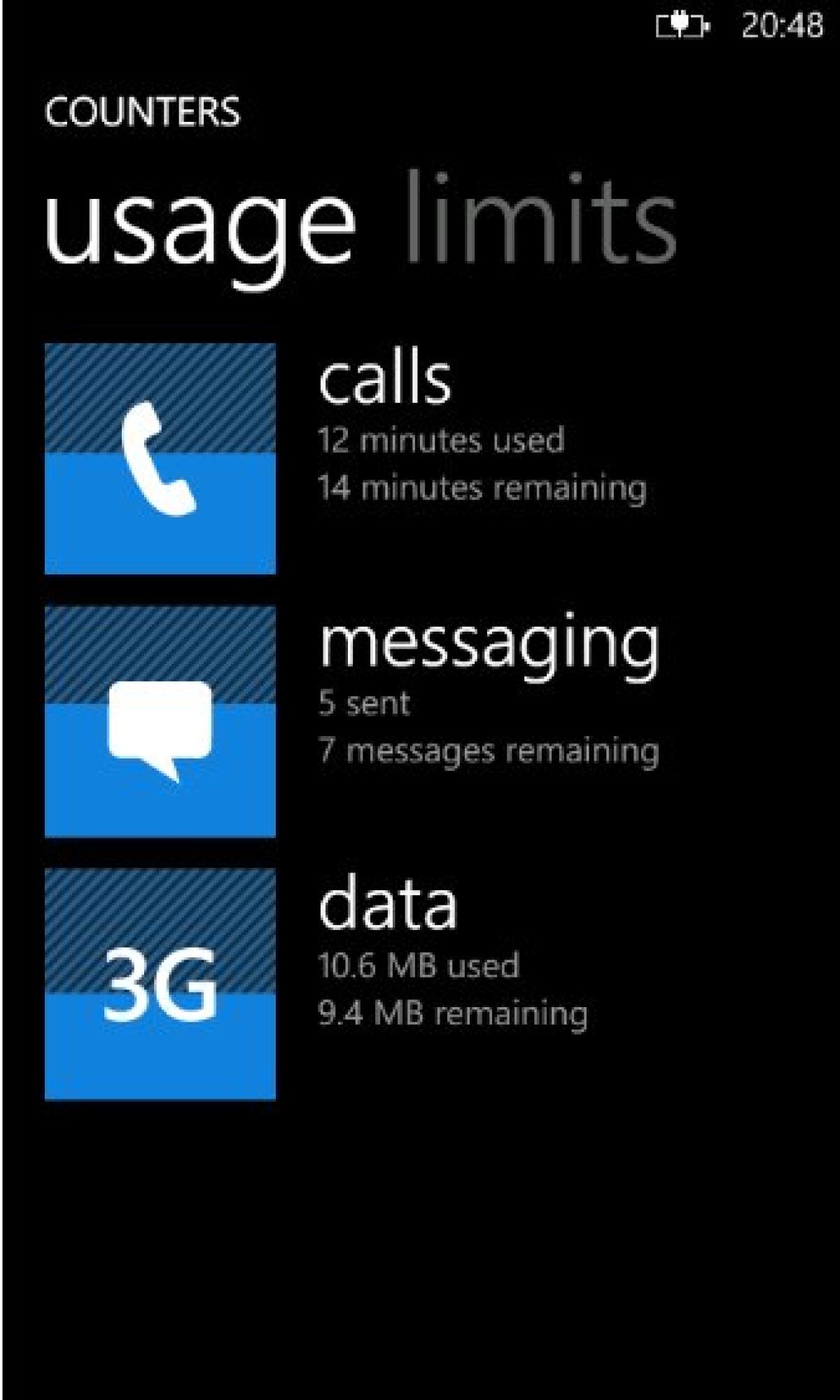 Contatori: Nuova App della Serie Lumia per monitorare chiamate messaggi e traffico su rete 3G! - 
