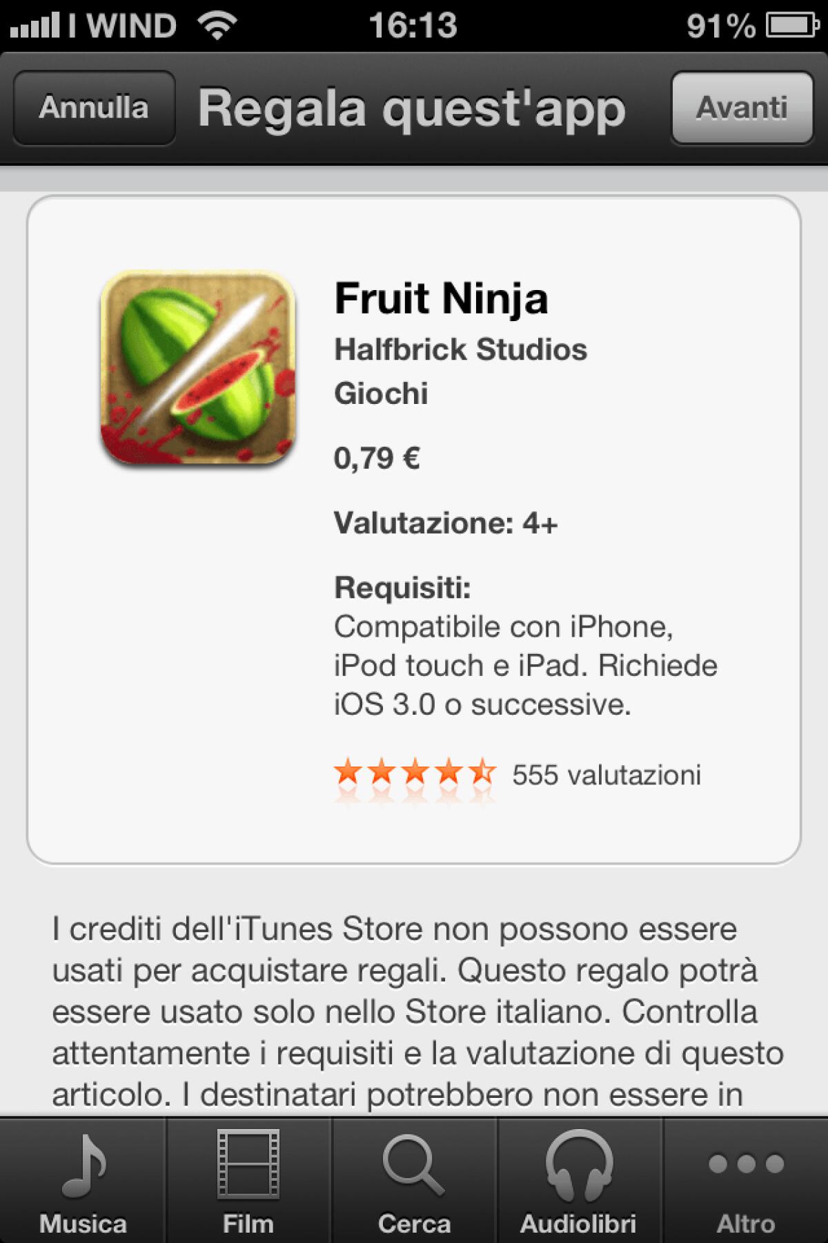 Ecco come regalare un'app dal nuovo App Store di iOS 6. [GUIDA] - 