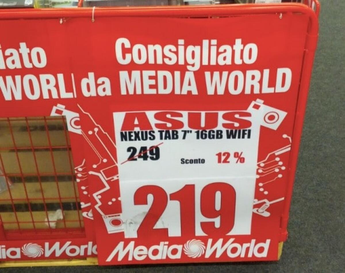 Offerta MediaWorld: Nexus 7 a 219€, ma conviene davvero? - 
