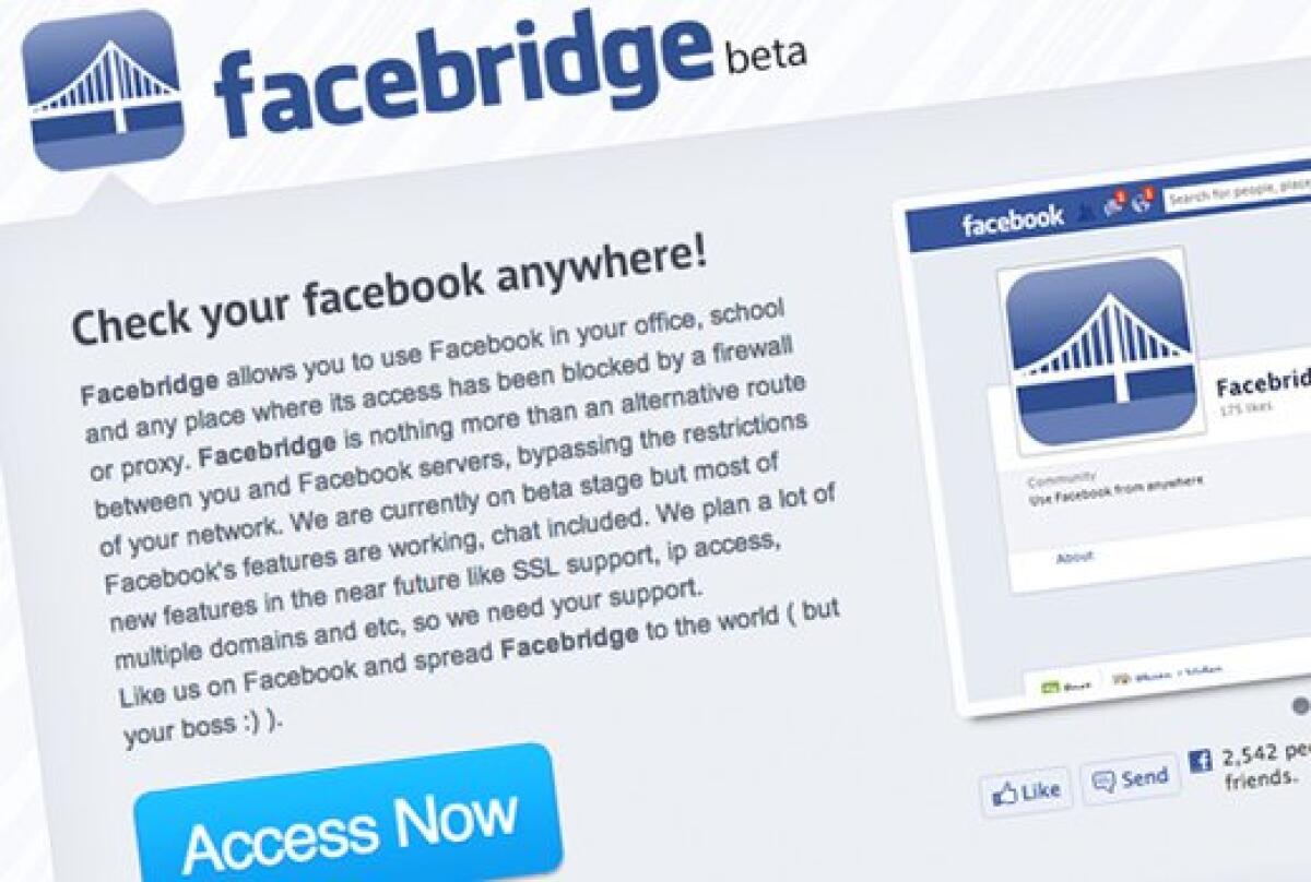 FaceBridge: sbloccare Facebook a scuola o in ufficio - 