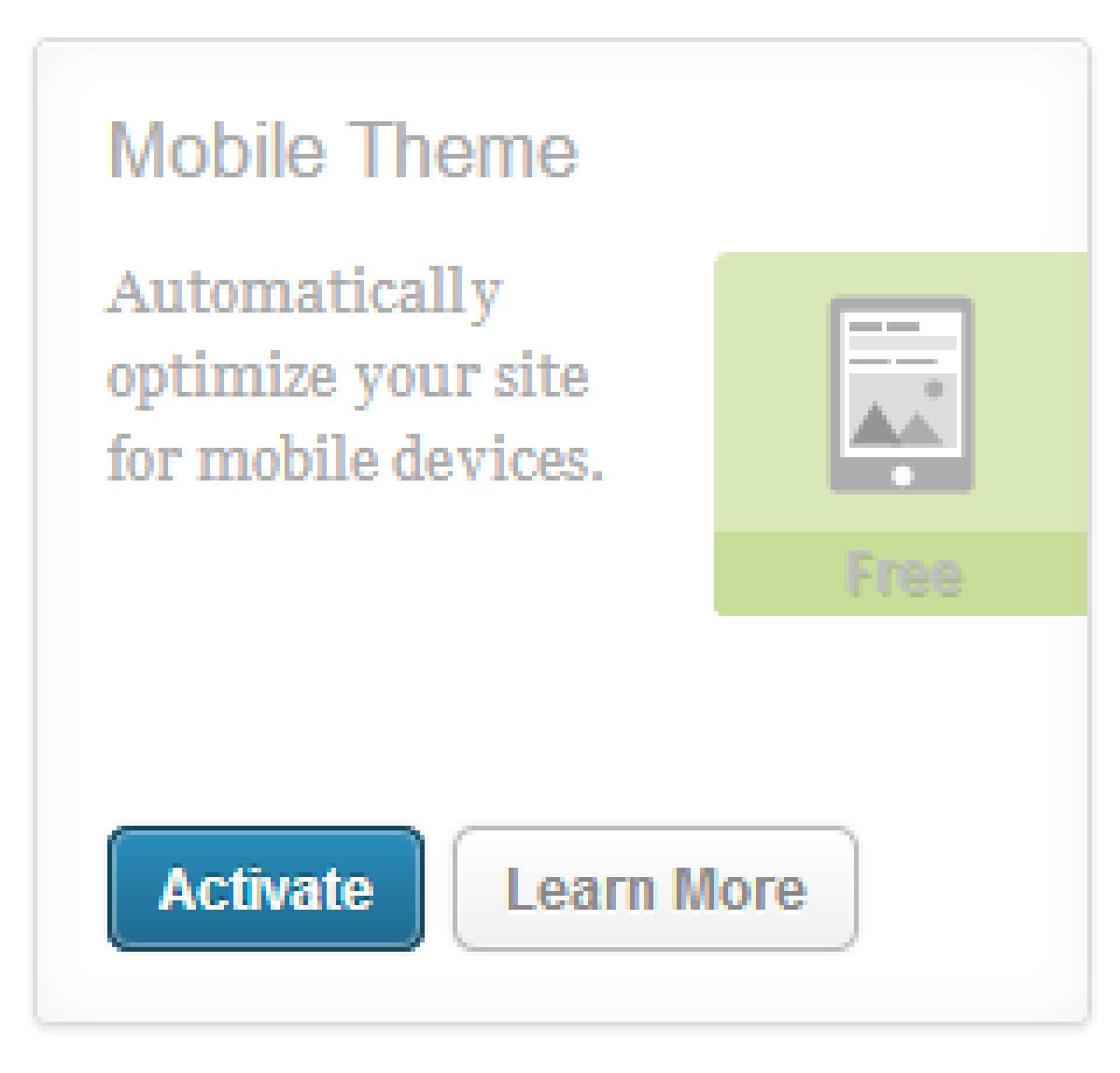 Tema Mobile Gratis per Wordpress con Jetpack - 