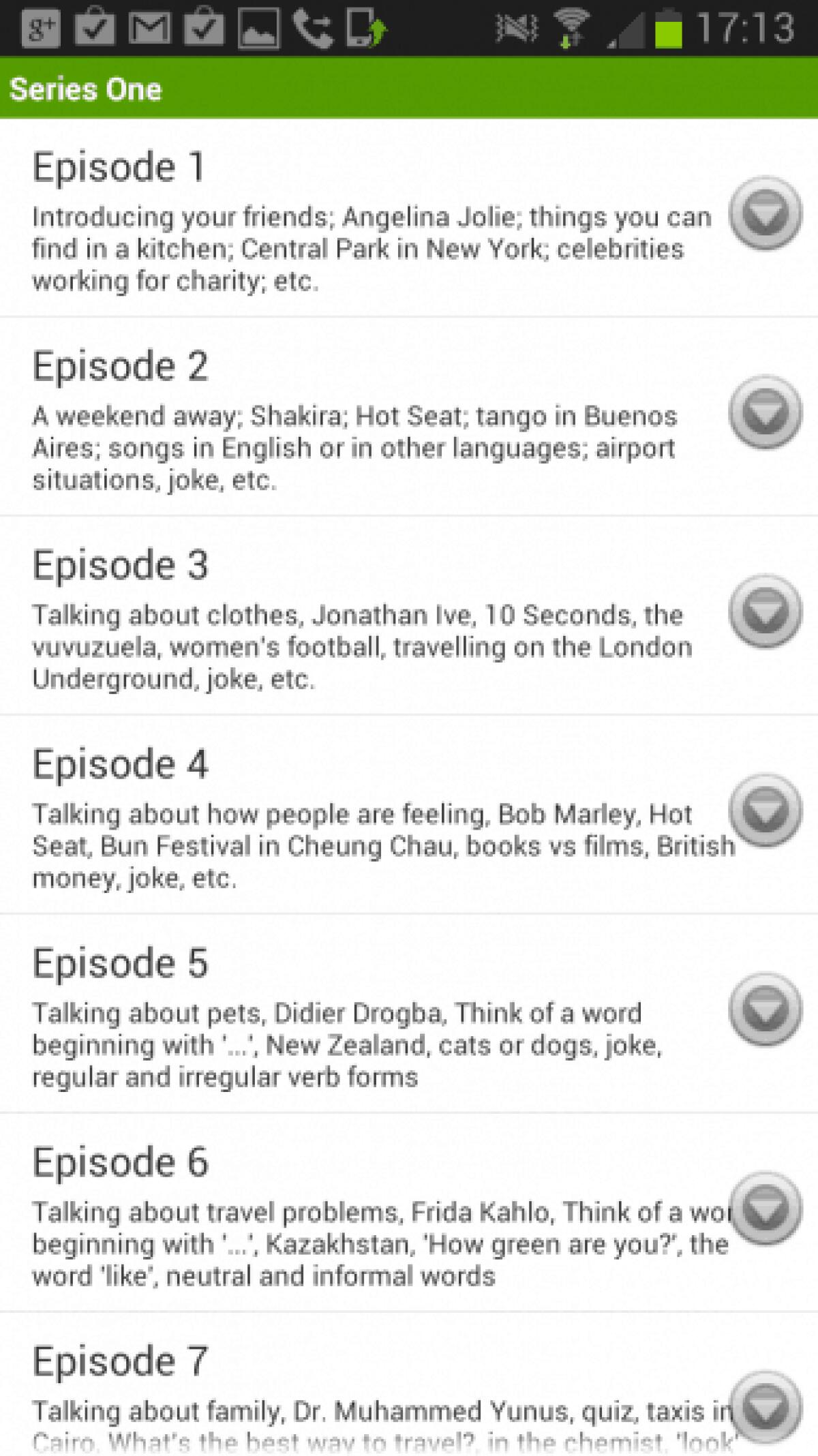 Impara l'inglese su Android con LearnEnglish Elementary - 