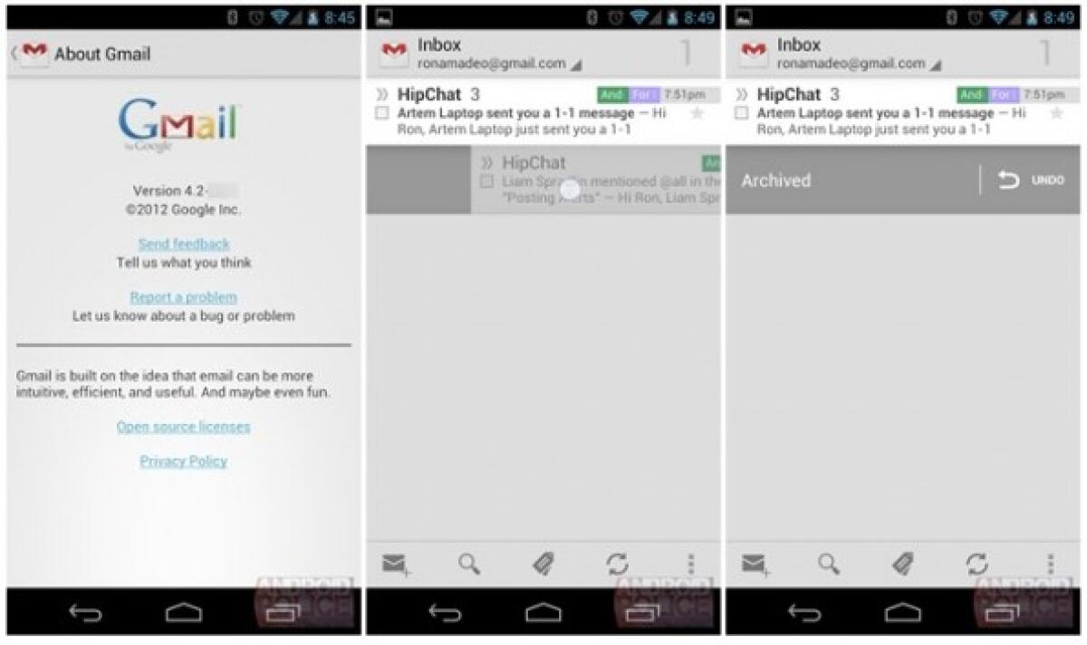 GMail per Android si rinnova: ecco come installare la nuova versione 4.2! - 