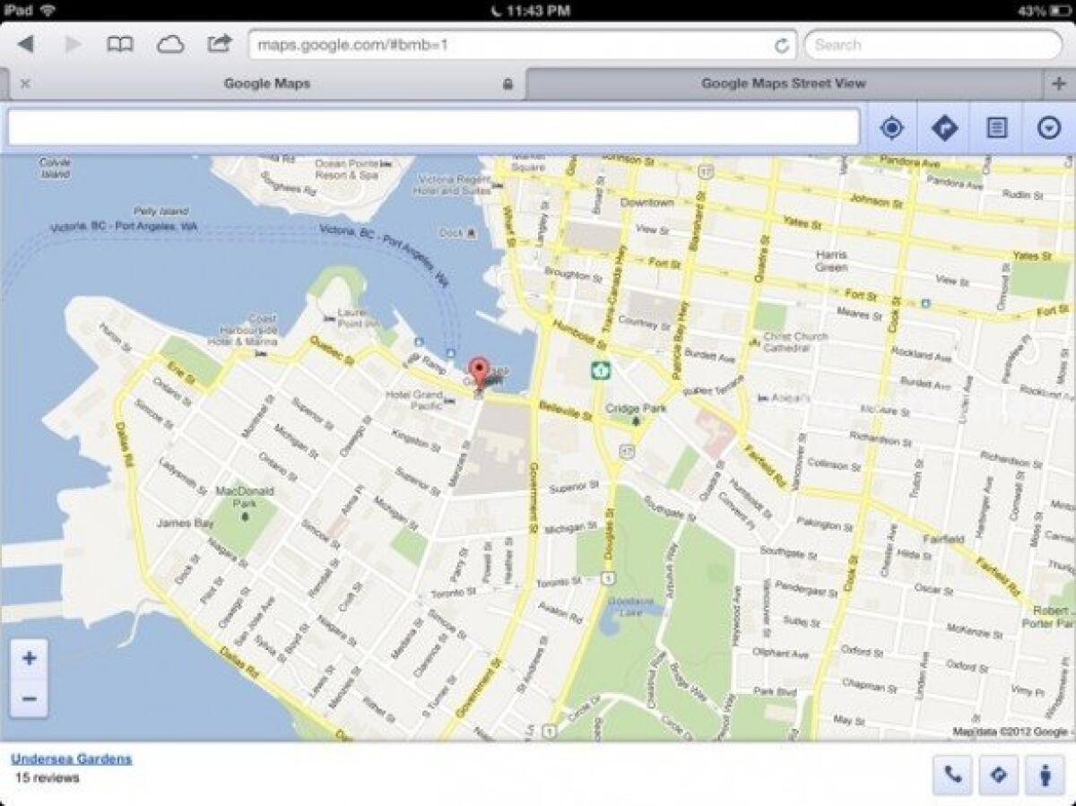 Google Street View disponibile tramite la web app su iPhone e iPad - 