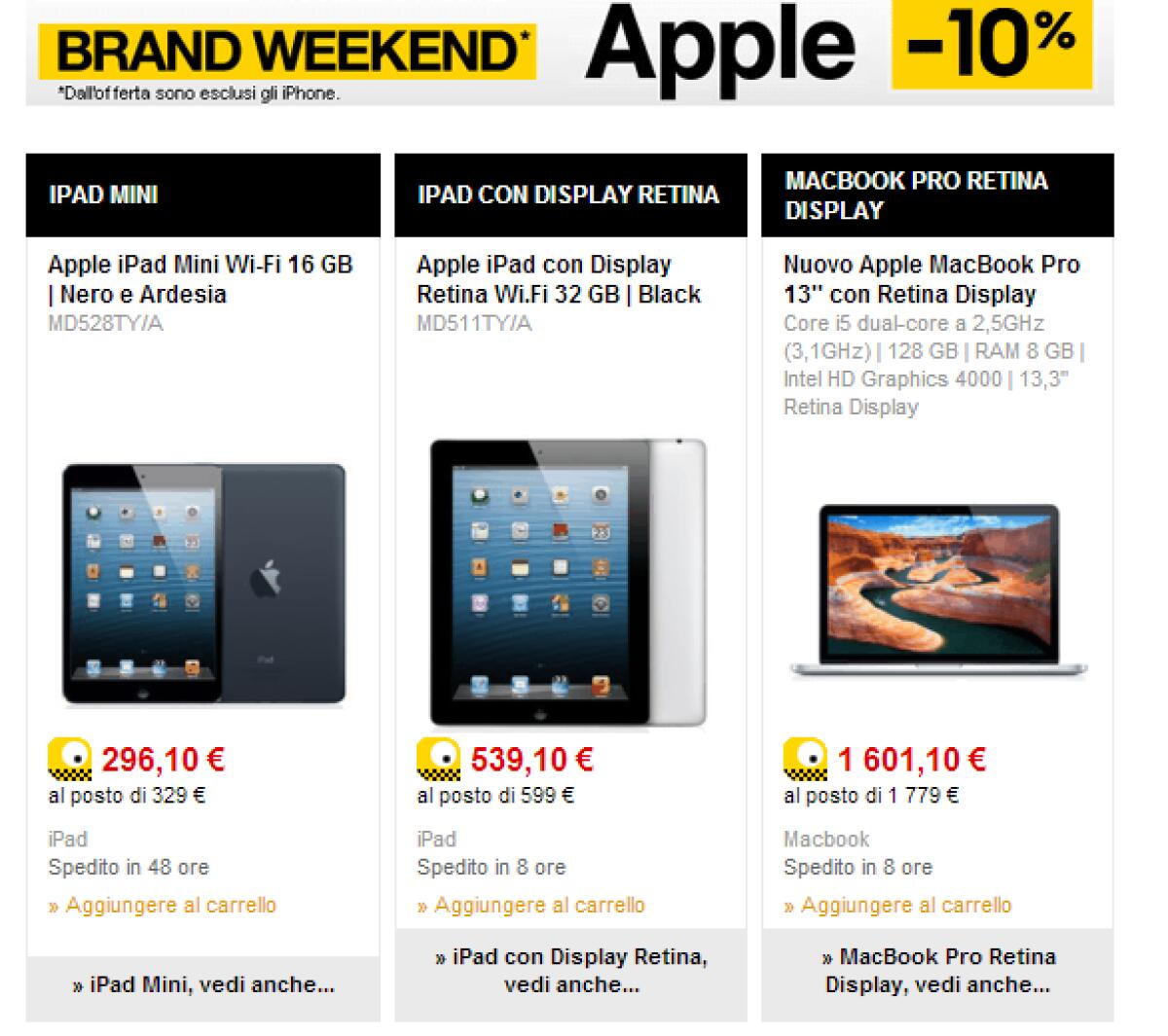 Fnac sconta i prodotti Apple per tutto il weekend - 
