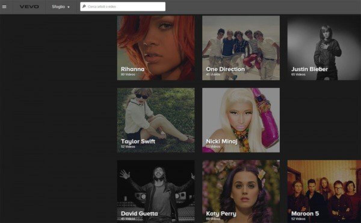 Guardare Video Musicali Online: arriva in Italia la piattaforma Vevo - 