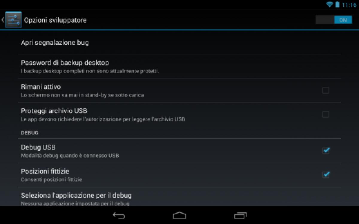 Guida: come abilitare le impostazioni per sviluppatori in Android 4.2 - 