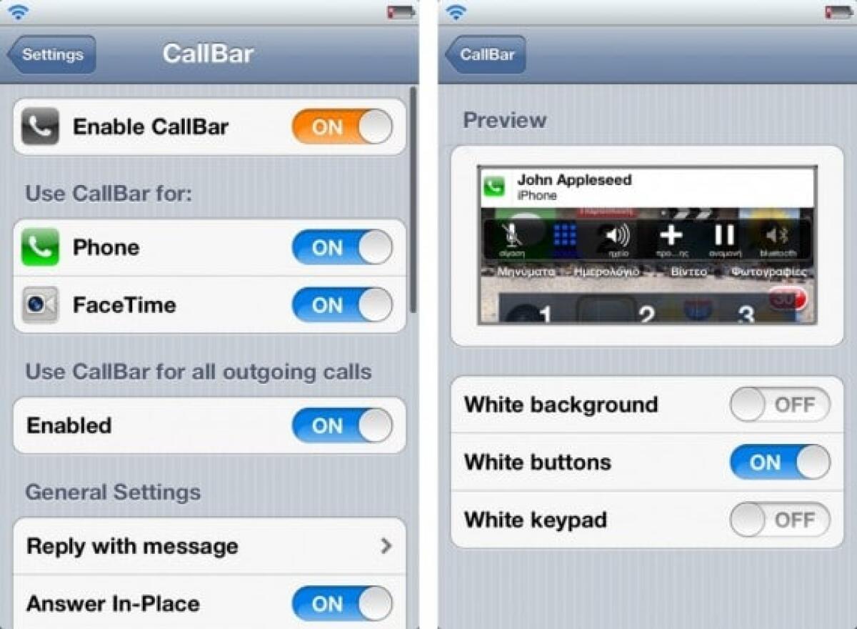CallBar 2.0 finalmente disponibile per il download. [CYDIA] - 