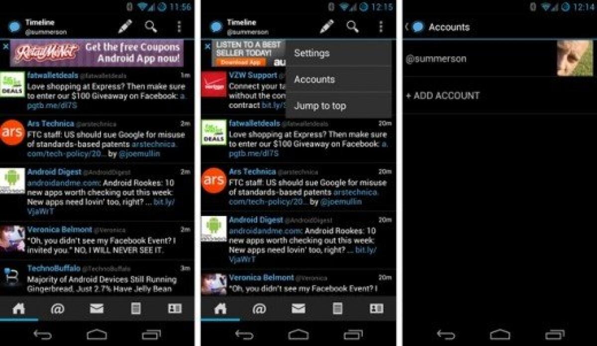 Nuovo Client Twitter per Android: Download Echofon beta 1 Gratis - 