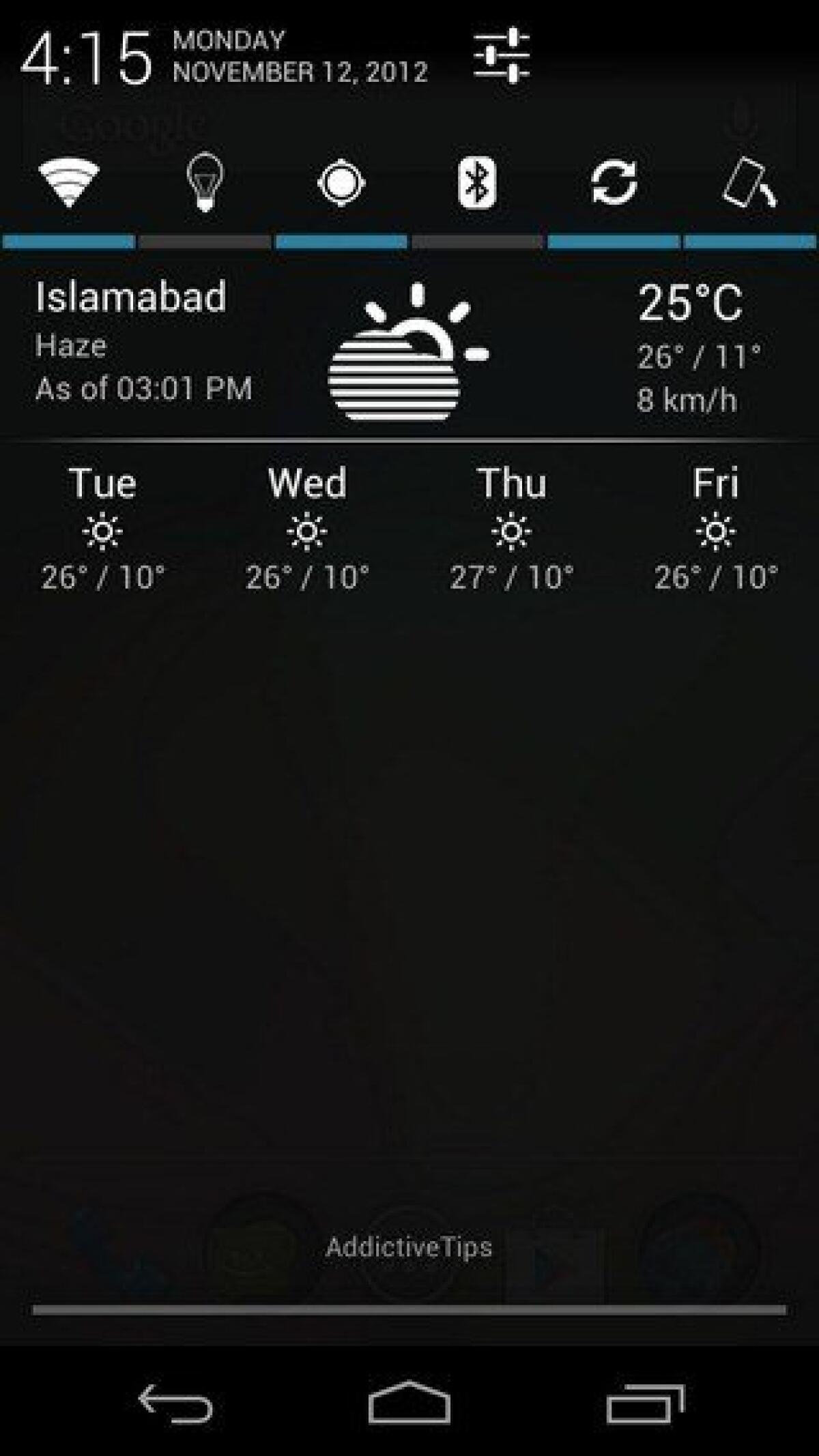 Previsioni Meteo nella barra delle notifiche di Android: ecco come fare - 