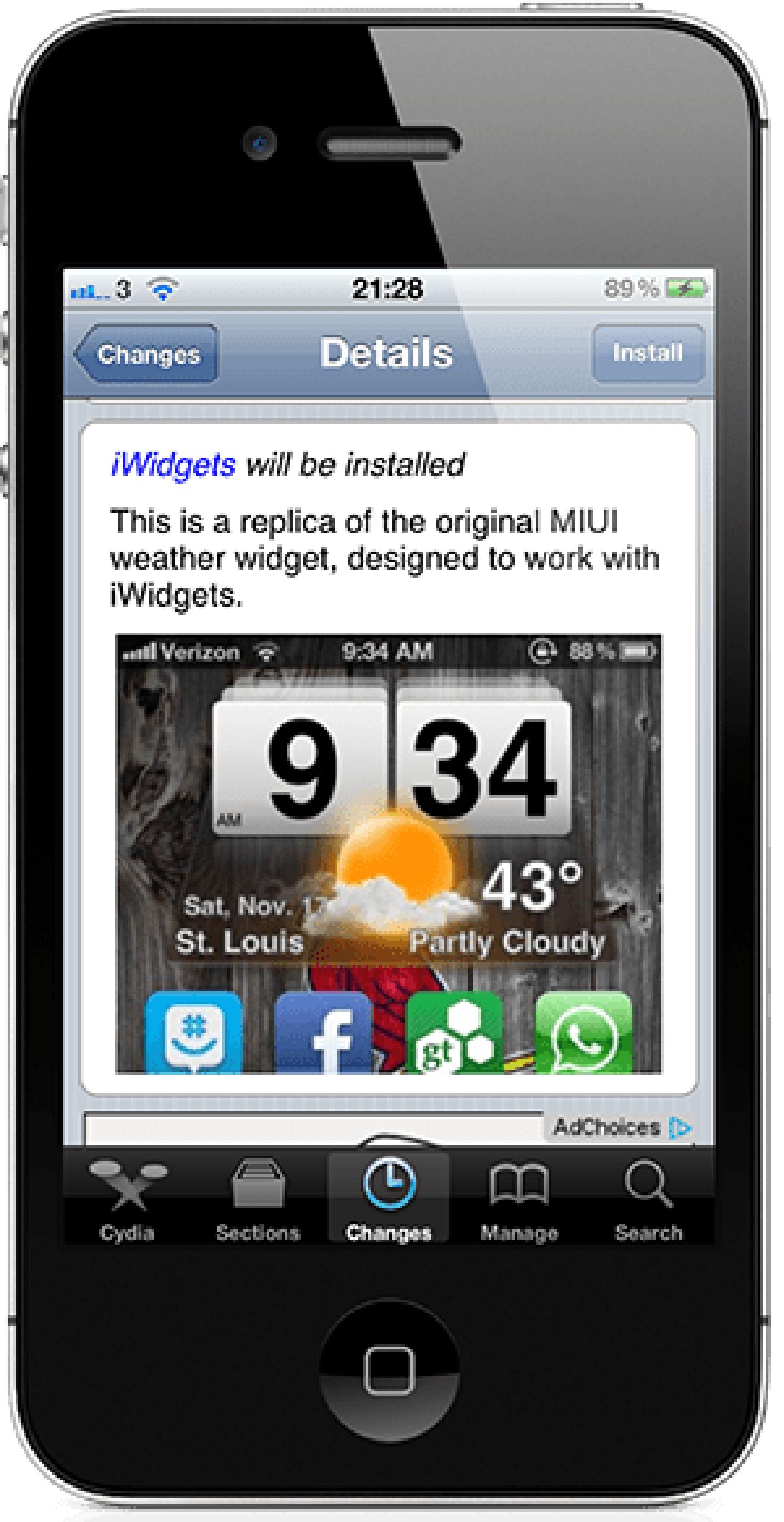 Widget Meteo MIUI su iPhone con MIUI Weather Widget - 